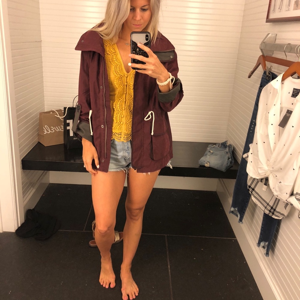 Abercrombie utility jacket with hood